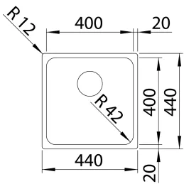 Nerđajući sudoper Blanco SOLIS 400-IF