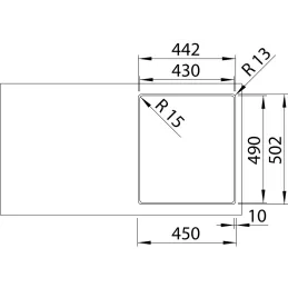 Nerđajući sudoper Blanco SUPRA 500-IF/A