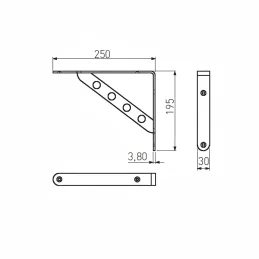 Držač police ROSA / Sjajni krom