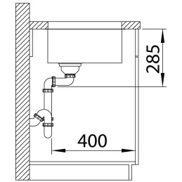 Nerezni sudoper Blanco SOLIS 340-U