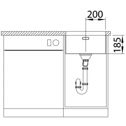 Nerezni sudoper Blanco SOLIS 340-U