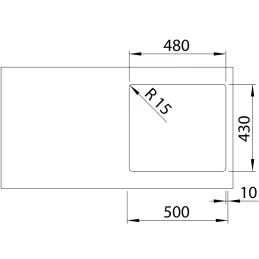 Nerezni sudoper Blanco SOLIS 450-IF
