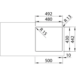 Nerezni sudoper Blanco SOLIS 450-IF