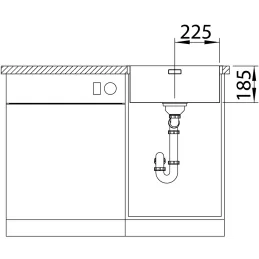 Nerezni sudoper Blanco SOLIS 450-IF