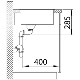 Nerezni sudoper Blanco SOLIS 450-IF