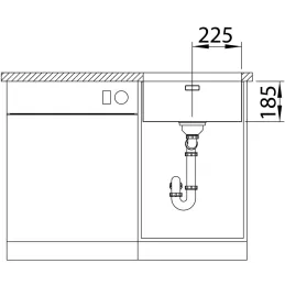 Nerđajući sudoper Blanco SOLIS 400-U