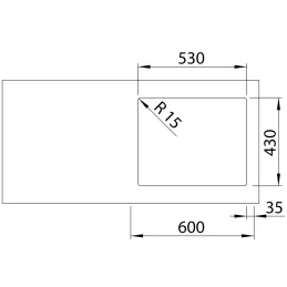 Nerezni sudoper Blanco SOLIS 500-IF