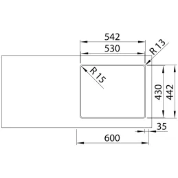 Nerezni sudoper Blanco SOLIS 500-IF