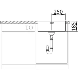 Nerezni sudoper Blanco SOLIS 500-IF