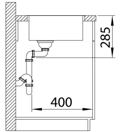 Nerezni sudoper Blanco SOLIS 500-IF