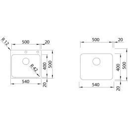 Nerezni sudoper Blanco SOLIS 400-IF/A / PushControl