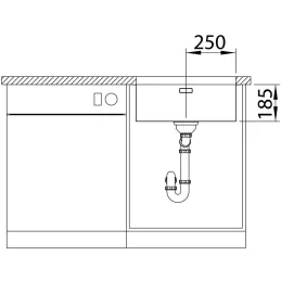 Nerđajući sudoper Blanco SOLIS 450-U