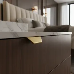 Ručka za rub vrata MAURA / Brušeno zlatna