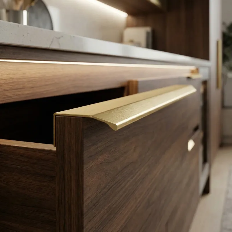 Ručka za rub vrata MAURA / Brušeno zlatna