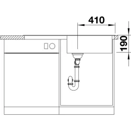 Kamenin sudoper Blanco SONA XL 6 S / Kava