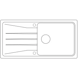 Kamenin sudoper Blanco SONA XL 6 S / Kava
