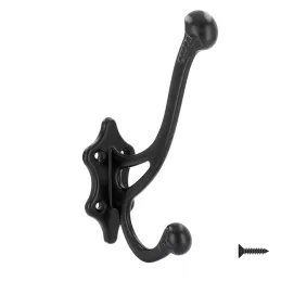 Rustikalna vješalica WOLFGANG / Crna mat