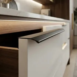 Ručka za rub vrata MAURA / Crna mat