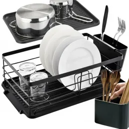 Odkapnica za posuđe ANARO / Crna mat