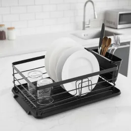 Odkapnica za posuđe ANARO / Crna mat