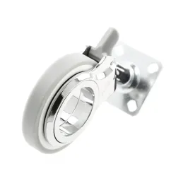 Namještajski kotačić s kočnicom NOVA / Krom - siva