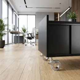 Namještajski kotačić s kočnicom NOVA / Krom - siva