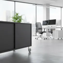 Namještajni kotačić bez kočnice NOVA / Krom - siva