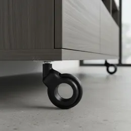 Namještajski kotačić bez kočnice NOVA UNO / Crna