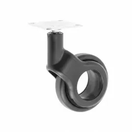 Namještajski kotačić bez kočnice NOVA UNO / Crna