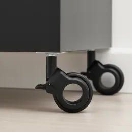 Namještajni kotačić s kočnicom NOVA UNO / Crna