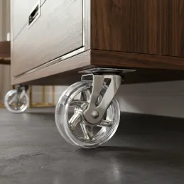 Namještajni kotačić bez kočnice 75 mm / Transparentan