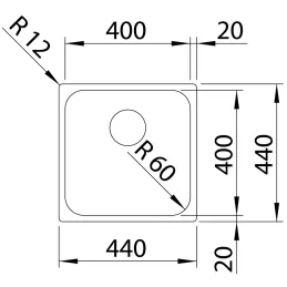 Nerezni sudoper Blanco SUPRA 400-IF