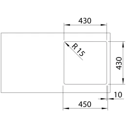 Nerezni sudoper Blanco SUPRA 400-IF