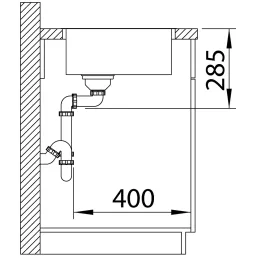 Nerezni sudoper Blanco SUPRA 400-IF
