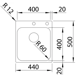 Nerezni sudoper Blanco SUPRA 400-IF/A