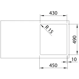 Nerđajući sudoper Blanco SUPRA 400-IF/A