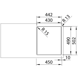 Nerđajući sudoper Blanco SUPRA 400-IF/A