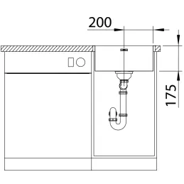 Nerđajući sudoper Blanco SUPRA 400-IF/A