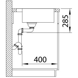 Nerđajući sudoper Blanco SUPRA 400-IF/A