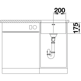 Nerezni sudoper Blanco SUPRA 340-U