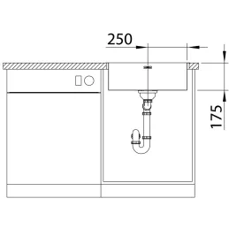Nerđajući sudoper Blanco SUPRA 400-IF/A