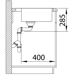 Nerđajući sudoper Blanco SUPRA 400-IF/A