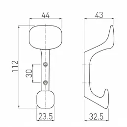 Vješalica SIMS / Nehrđajući čelik