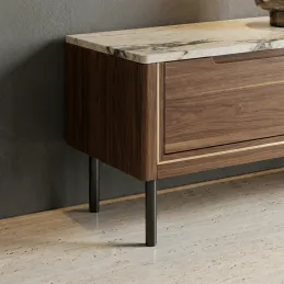 Namještajna nožica LEONOR / Crna mat