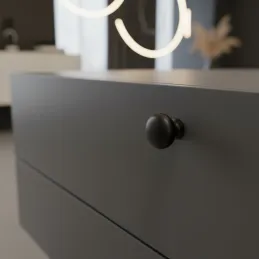 Ručka knopka VALEA / Crna mat