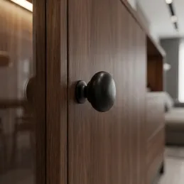 Ručka knopka VALEA / Crna mat