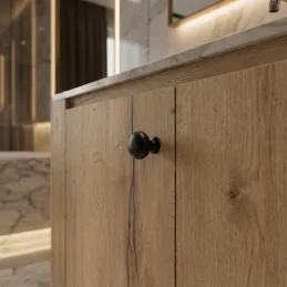 Ručka knopka VALEA / Crna mat