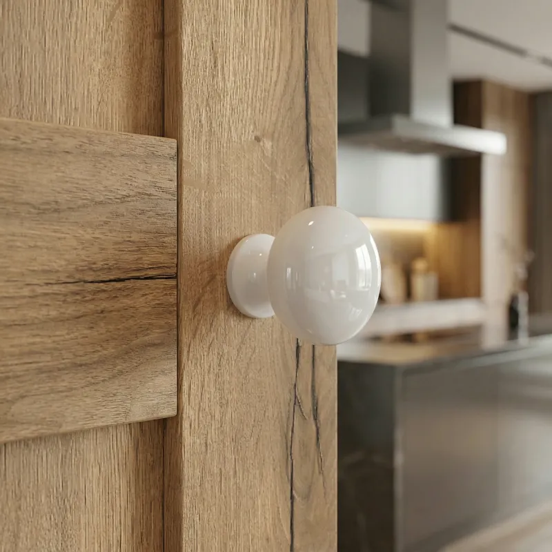 Ručka knopka VALEA / Bijela sjajna