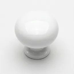 Ručka knopka VALEA / Bijela sjajna