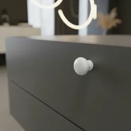 Ručka knopka VALEA / Bijela sjajna